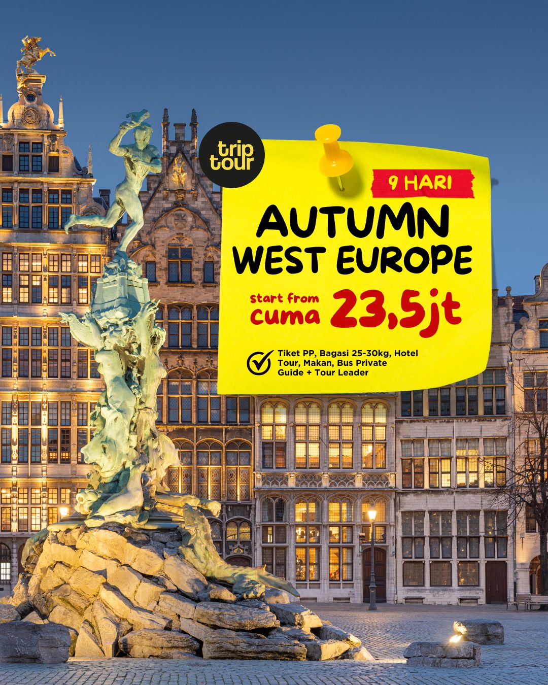 Autumn Eropa West Europe 9 Days By EY