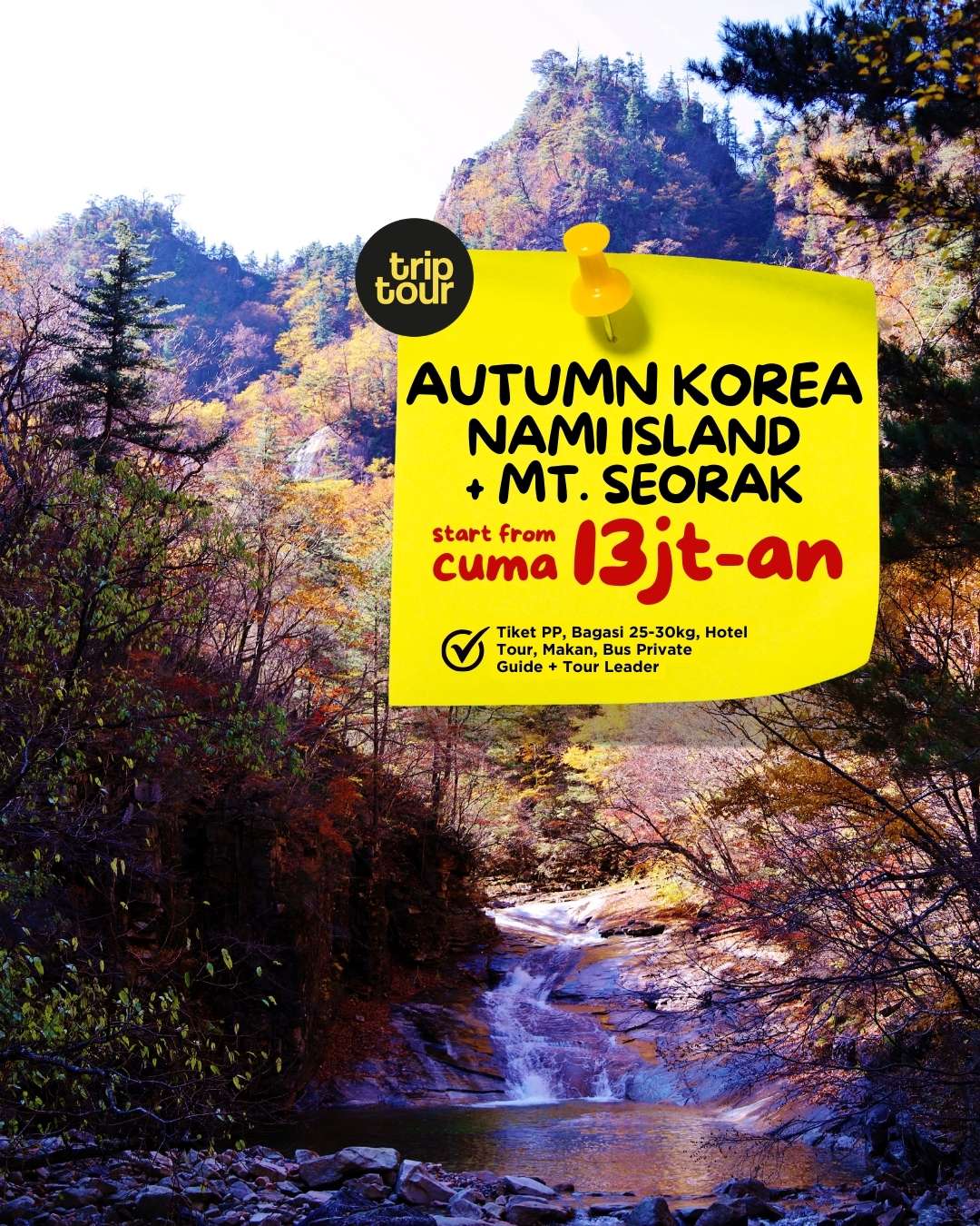 Autumn Mt Sorak Korea Nami Island + Mt. Seorak 6 Days By GA
