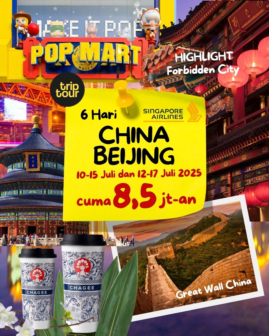 Consortium Beijing Asia China 6 Days By SQ