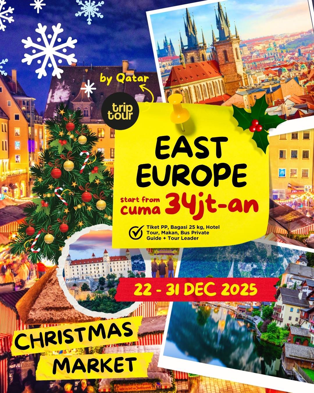 Christmas Holiday Eropa East Europe 10 Days By QR