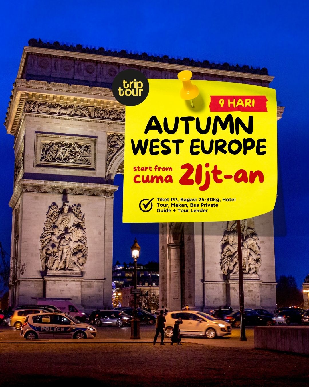 Autumn Eropa West Europe 9 Days By EY