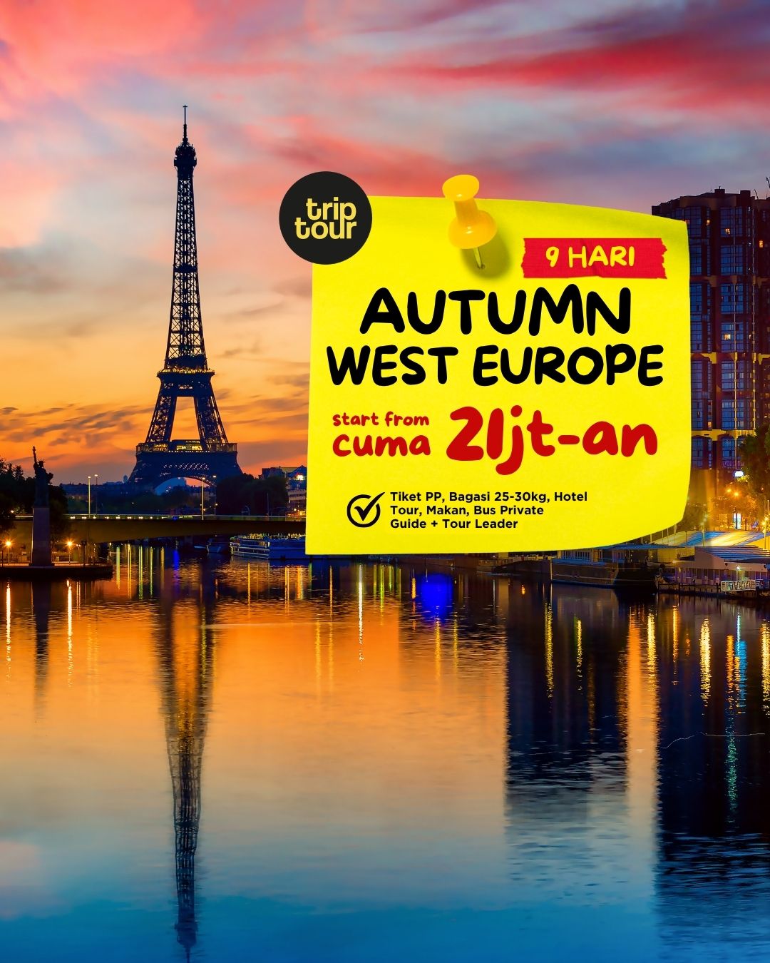 Autumn Eropa West Europe 9 Days By EY