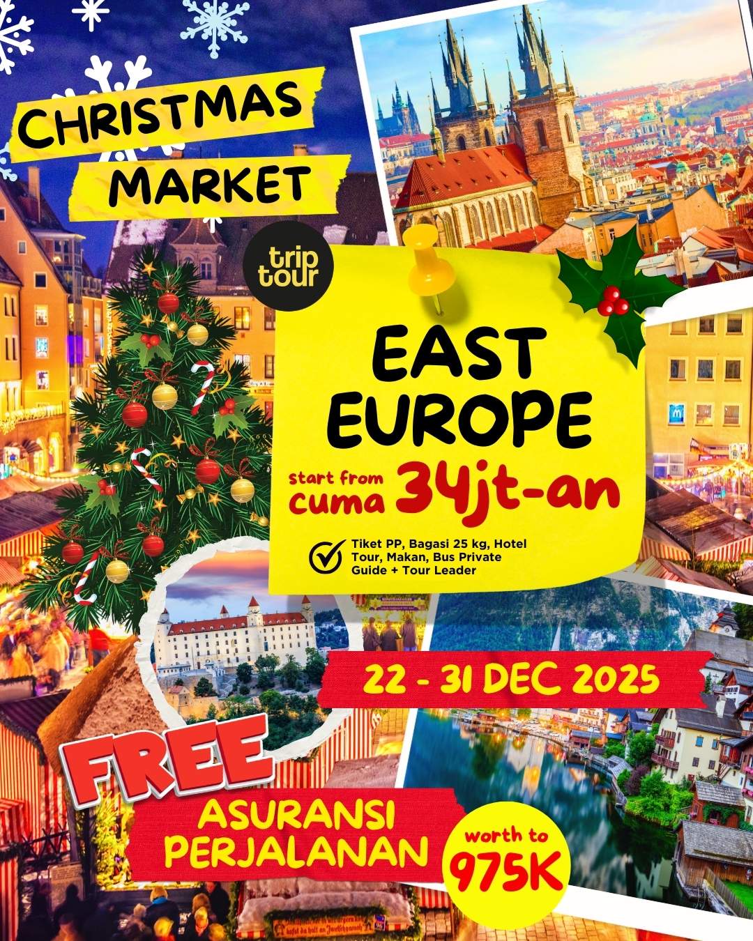 Christmas Holiday Eropa East Europe 10 Days By QR