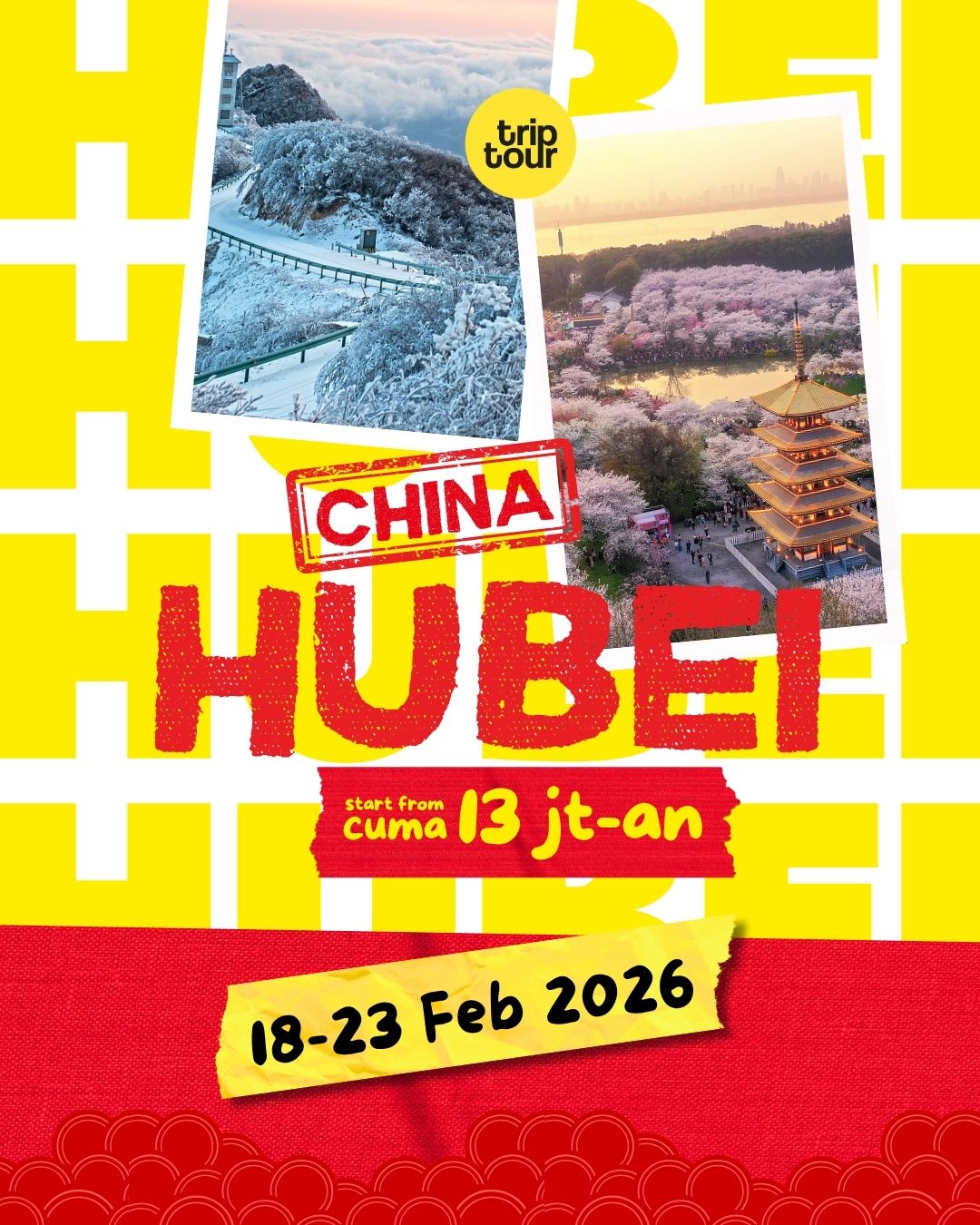 Beautiful Hubei - No Shop Asia China 6 Days By CX