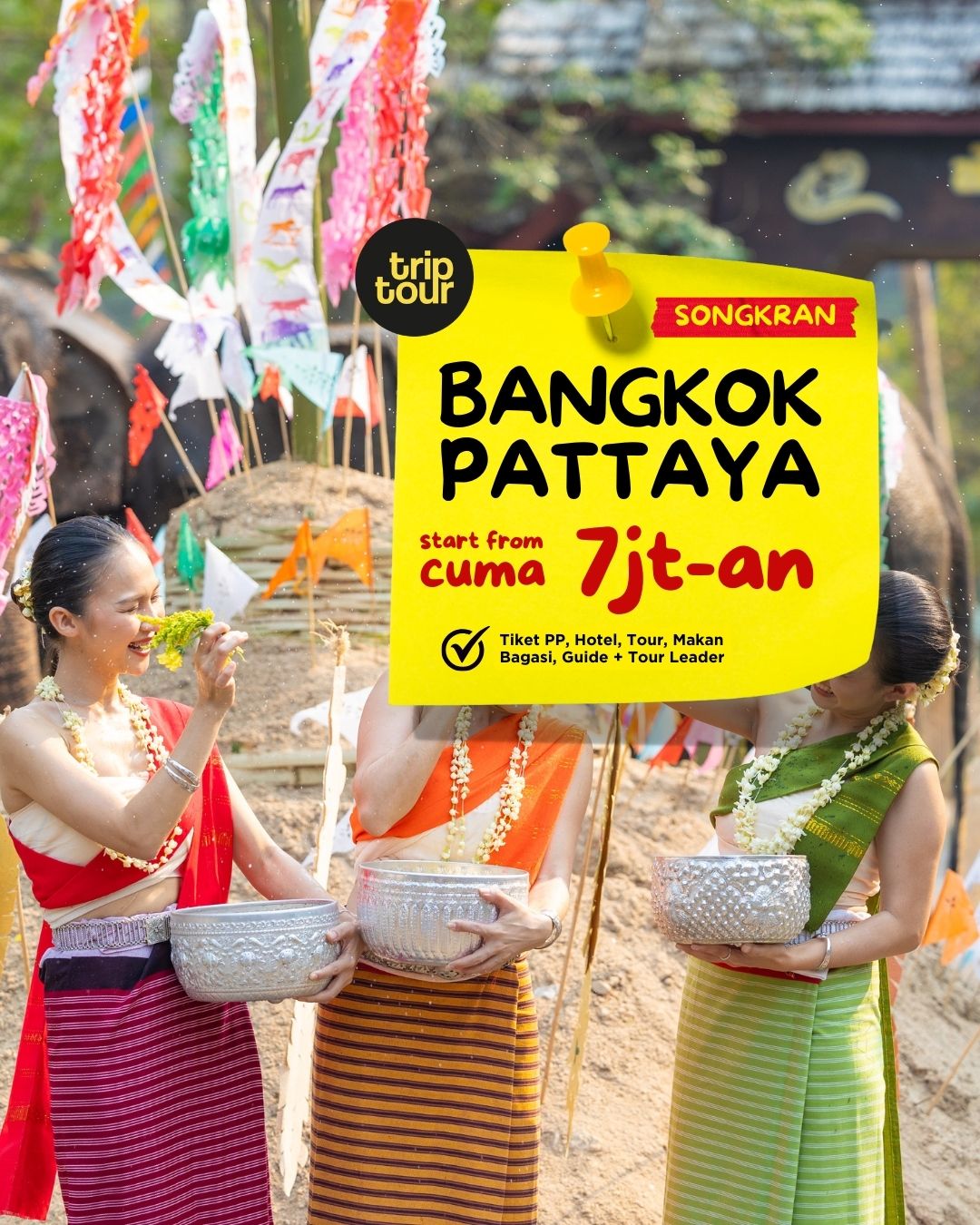 Songkran Asia Bangkok Pattaya 5 Days By SL