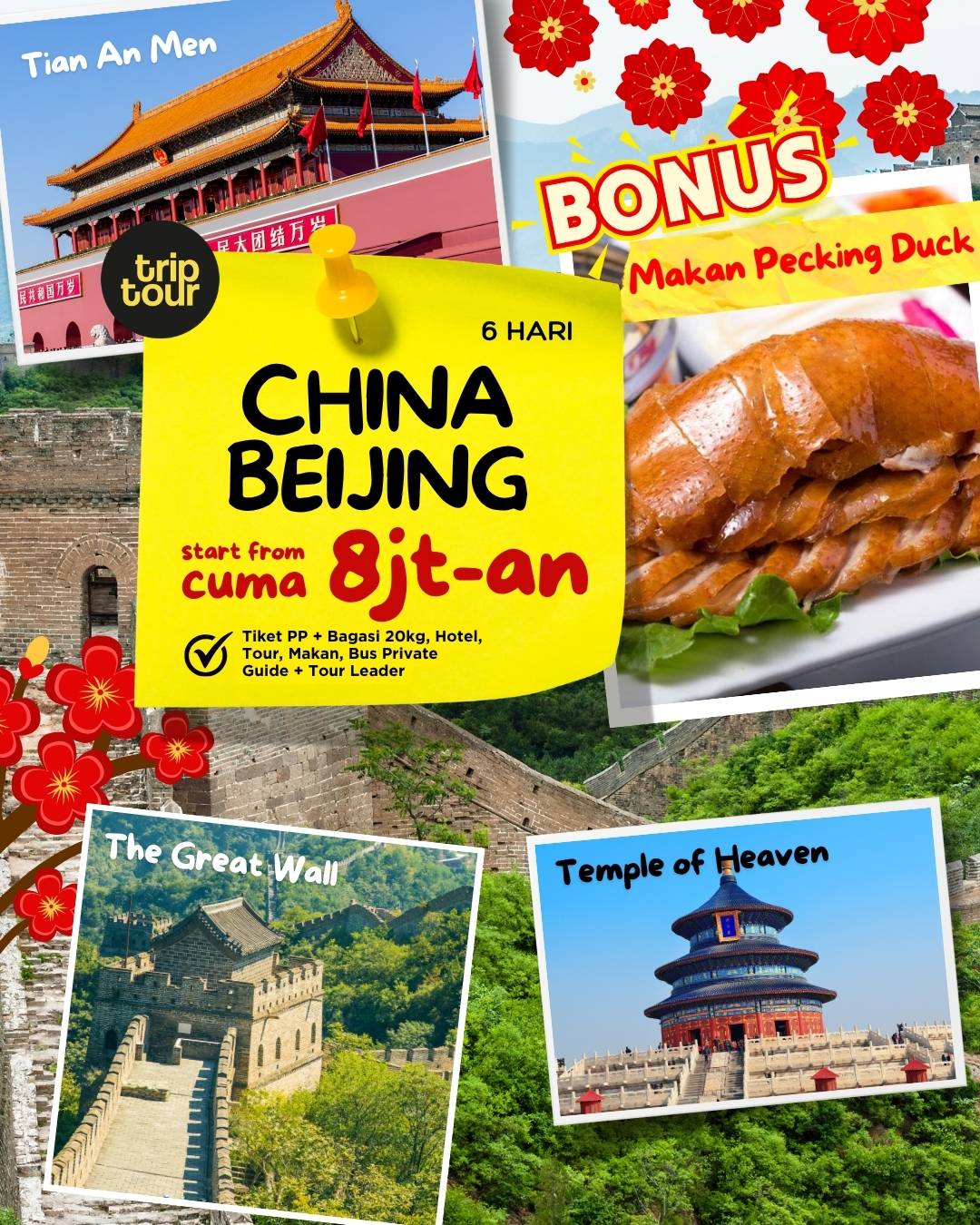 Trip To Beijing Asia China 6 Days By BI