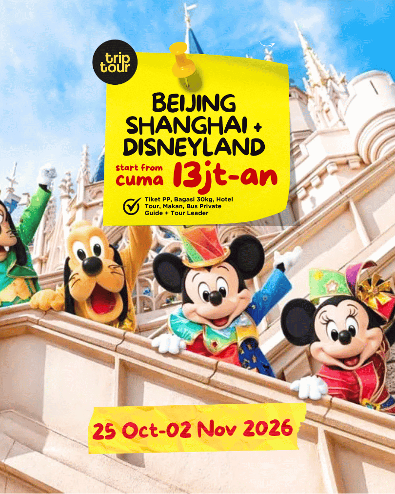 Beijing - Shanghai + Disneyland Asia China 9 Days By MH