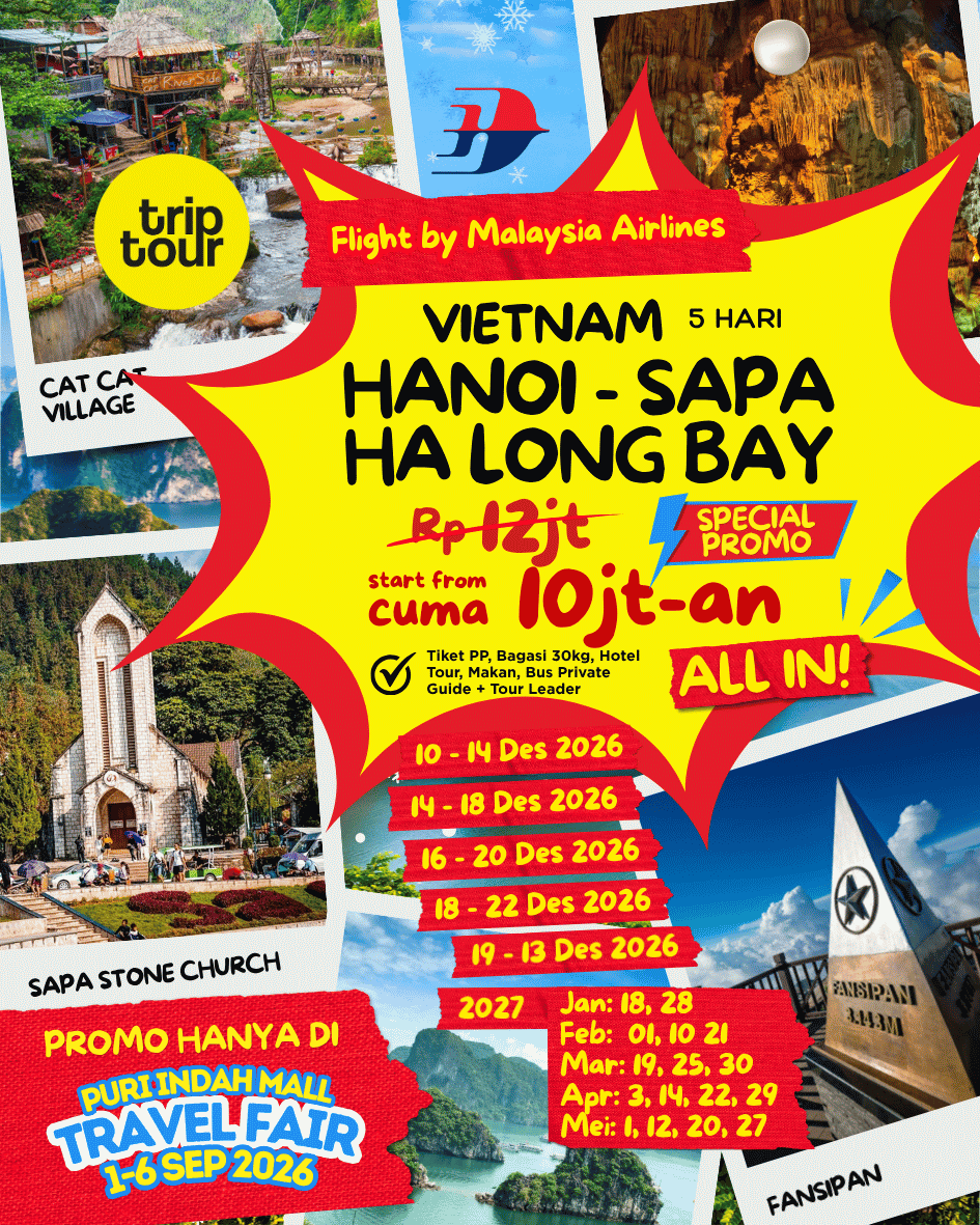 Wonderful {Dec-May'27} Asia Vietnam Hanoi Sapa 5 Days By MH